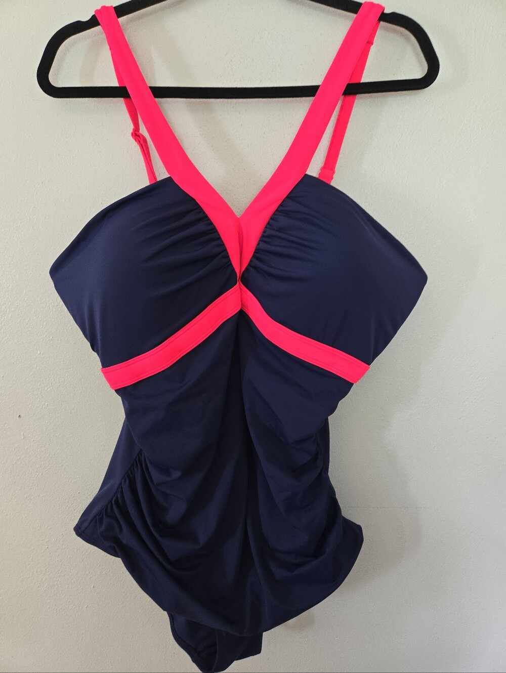 Boden One Piece Swimsuit 20-22 Long Plus Size Navy NWT